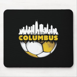 Columbus Soccer City Skyline - Gifts For Soccer Lo Mouse Pad
