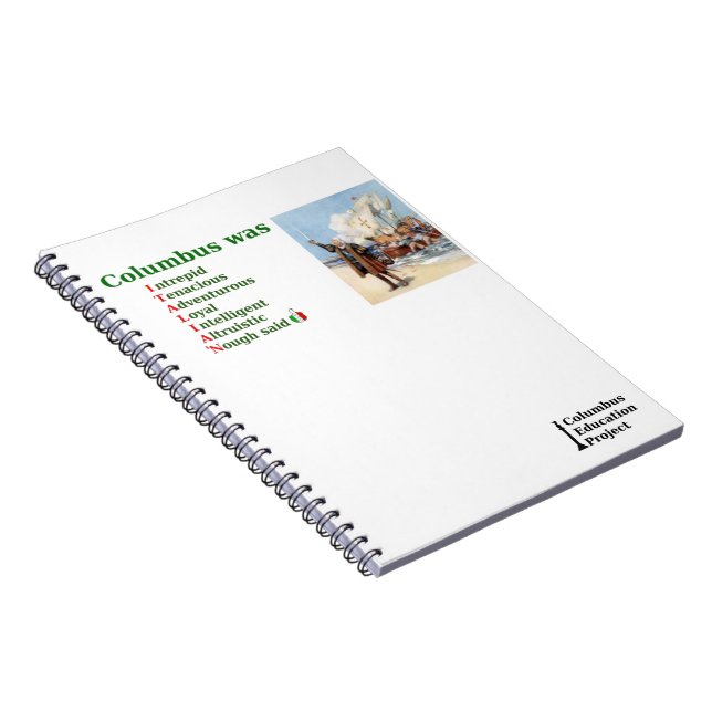 Columbus was ITALIAN Notebook (Right Side)