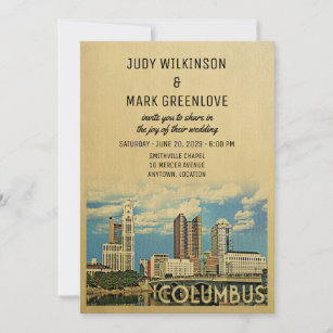 Columbus Wedding Invitation Ohio