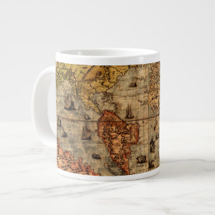 Columbus's Old World Map Jumbo Soup Mug