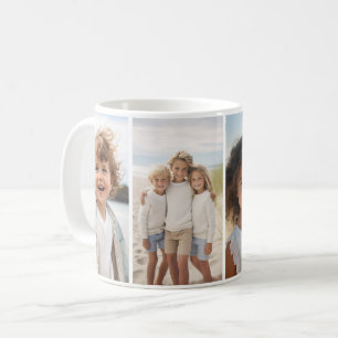 Column 4 Photo Collage - Thin Vertical Modern Grid Coffee Mug