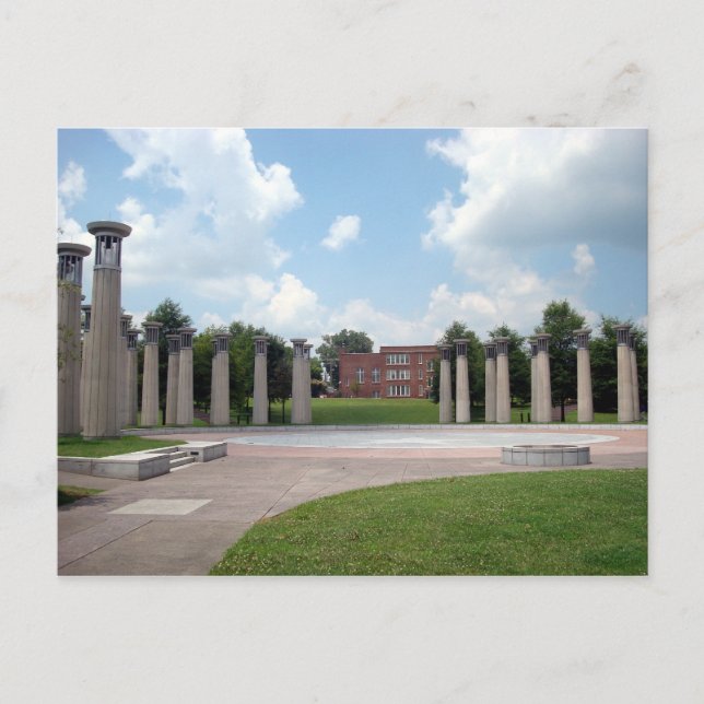 Column Circle & Bells Bicentennial Mall Postcard (Front)