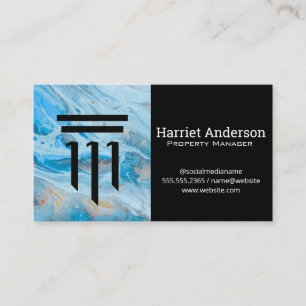 Column Logo   Corporate   Blue Marble Business Card