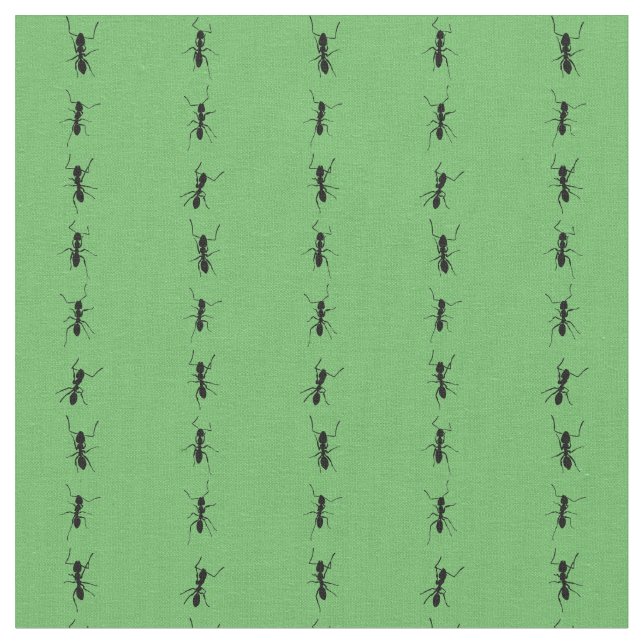 column of ants pinstripe fabric (Close Up)