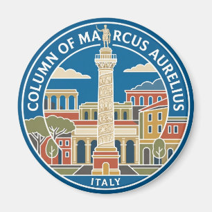 Column of Marcus Aurelius Italy Magnet