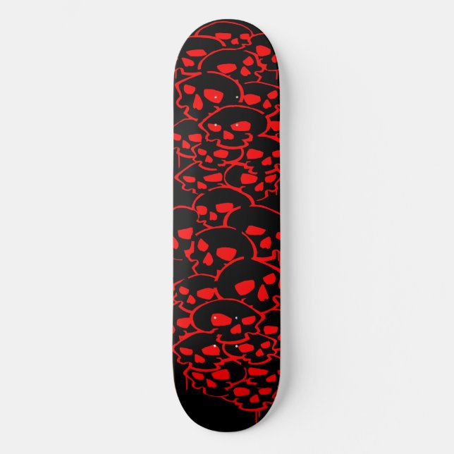Column Of Skulls Graffiti Skateboard (Front)