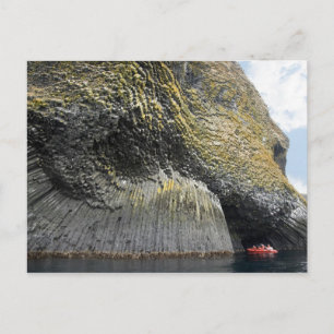 Columnar basalt formation, Akun Island, Alaska Postcard