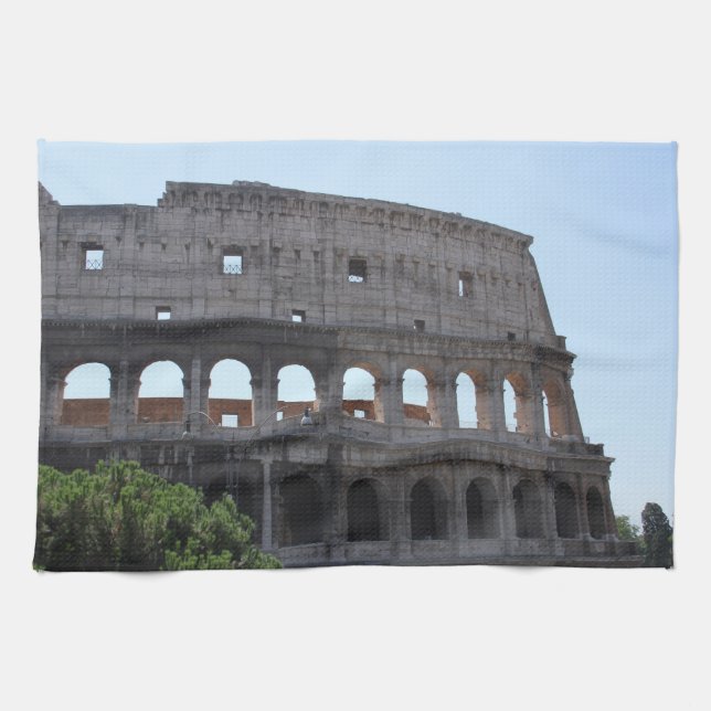 Colusseum, Rome, Italy Tea Towel (Horizontal)