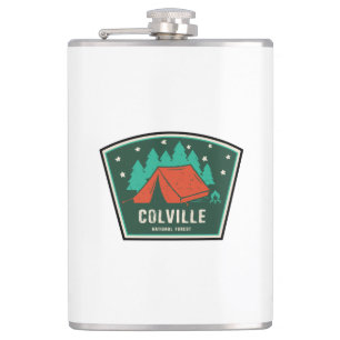 Colville National Forest Camping Hip Flask