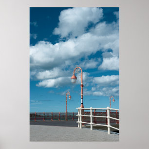 Colwyn Bay Pier Lamps Poster