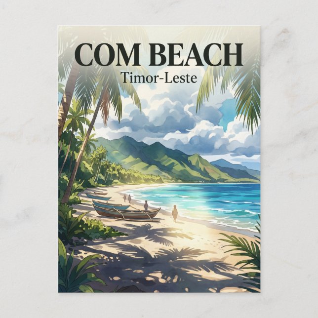 Com Beach, Com, Timor-Leste Timor-Leste Postcard (Front)