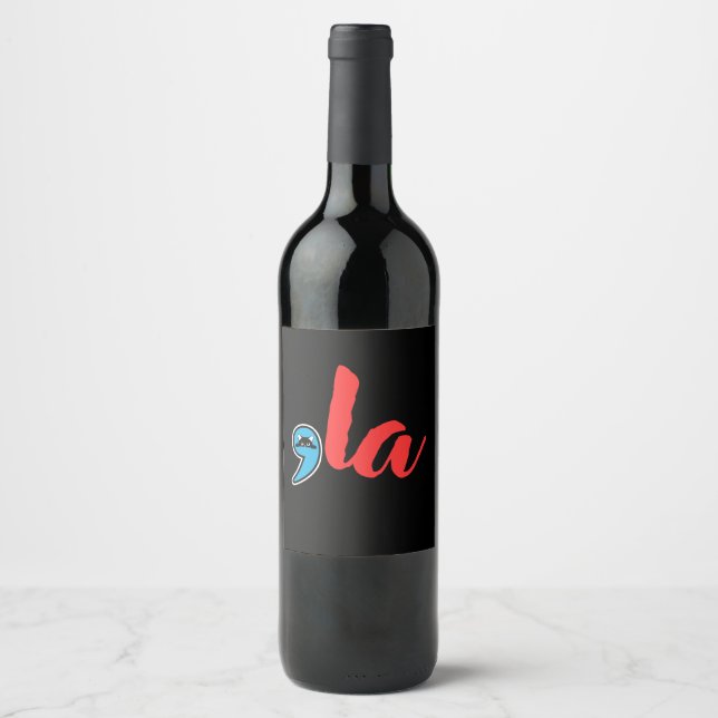 Coma La 2024 Cat Lady Wine Label (Front)