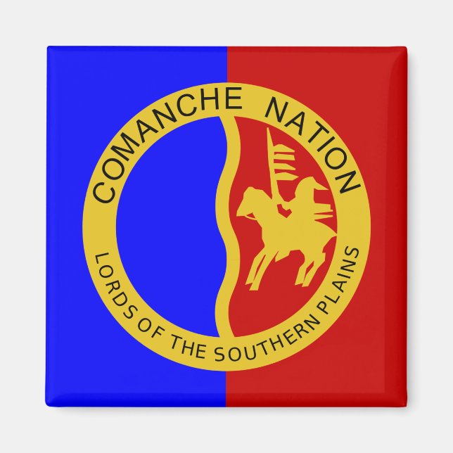 Comaanche Nation Flag Magnet (Front)