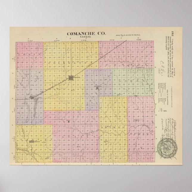 Comanche County, Kansas Poster (Front)