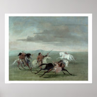 Comanche Feats of Martial Horsemanship, 1834 (oil