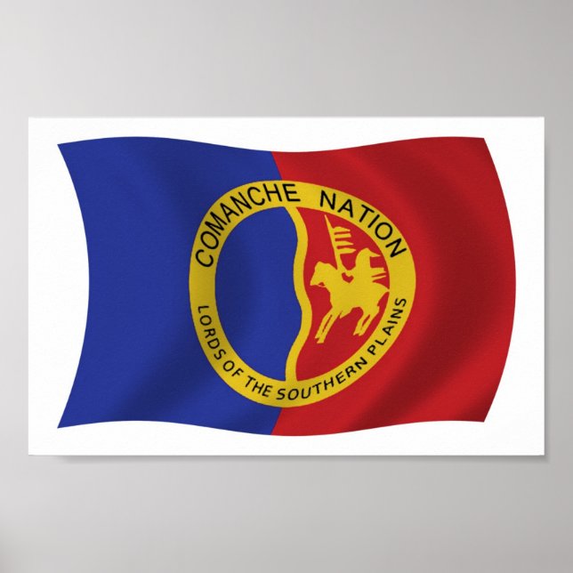 Comanche Nation Flag Poster Print (Front)