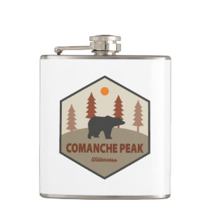 Comanche Peak Wilderness Colorado Bear Hip Flask