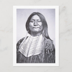 Comanche Tribesman, 1872 (b/w photo) Postcard
