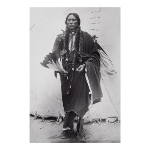 Comanche Warrior Chief Quanah Parker c. 1885 Photo Print