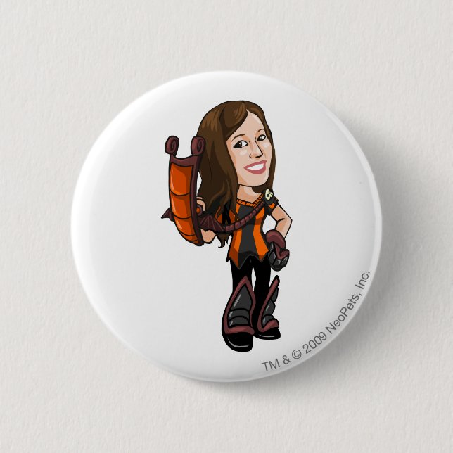 Comastar Haunted Woods Staff Player 6 Cm Round Badge (Front)