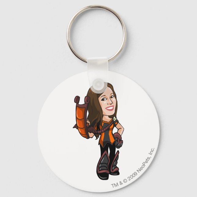 Comastar Haunted Woods Staff Player Key Ring (Front)