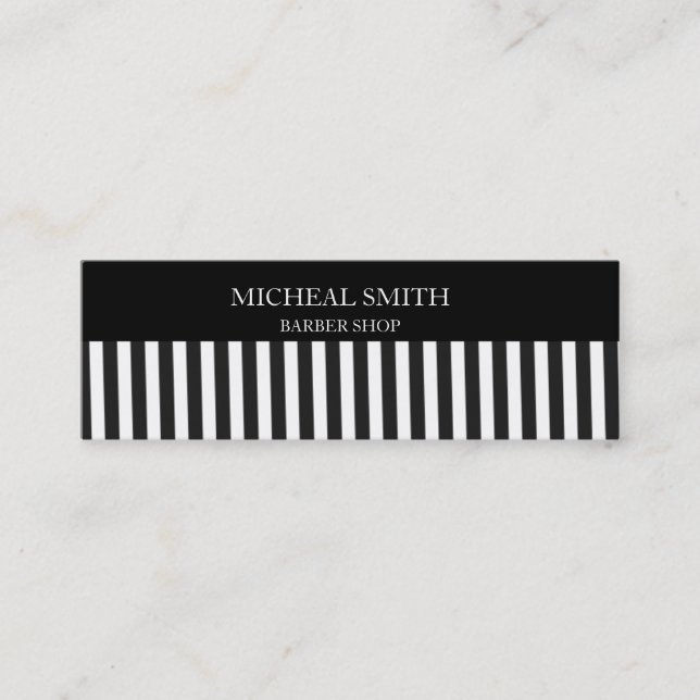 Comb hair salon professional cover mini mini business card (Front)
