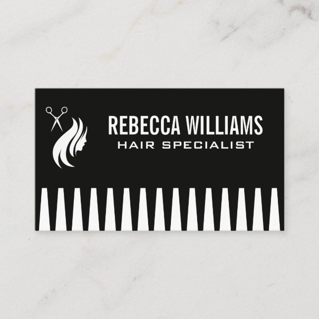 Comb | Hair Specialist Business Card (Front)