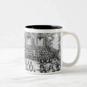 Combat a la Barriere Two-Tone Coffee Mug