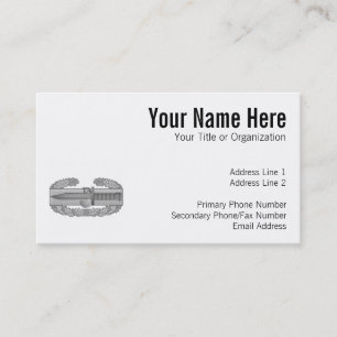 Combat Action Badge Business Card