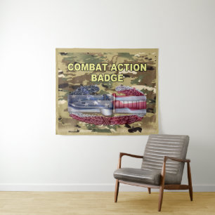Combat Action Flag Tapestry