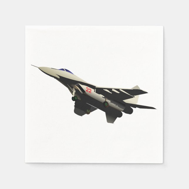 Combat Aircraft Paper Napkins (Front)