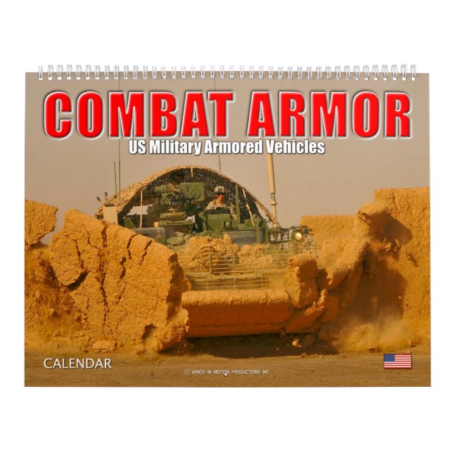 COMBAT ARMOR - US Military Armoured Vehicles Calendar (Cover)