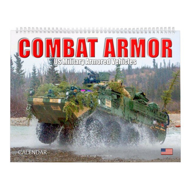 COMBAT ARMOR - US Military Armoured Vehicles Calendar (Cover)