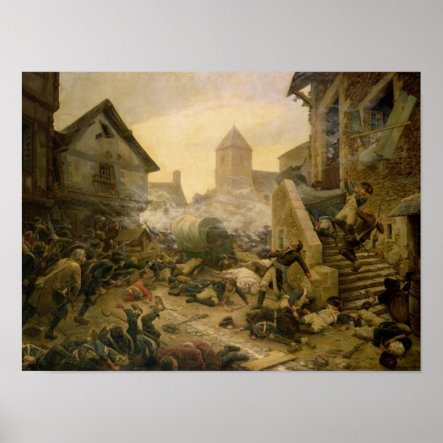 Combat at Cholet or The Suicide of General Poster (Front)