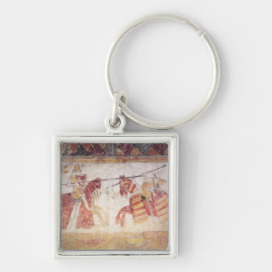 Combat between an Angevin King and Manfred Key Ring