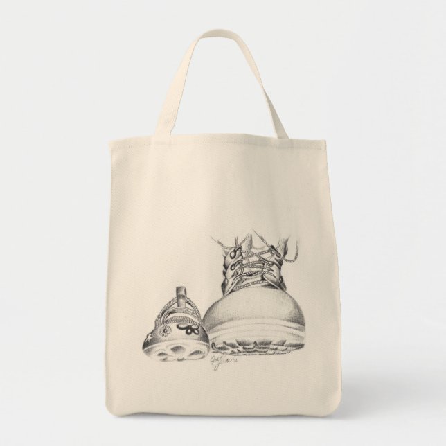 Combat Boots and Mary Janes- Grocery edition Tote Bag (Front)