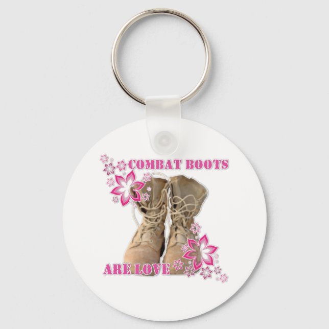 combat boots are love key ring (Front)