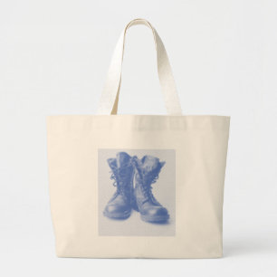 COMBAT BOOTS LARGE TOTE BAG