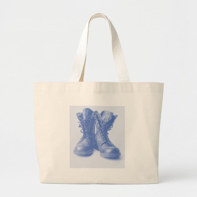 COMBAT BOOTS LARGE TOTE BAG (Front)