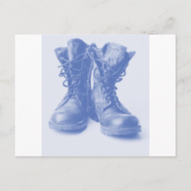 COMBAT BOOTS POSTCARD (Front)