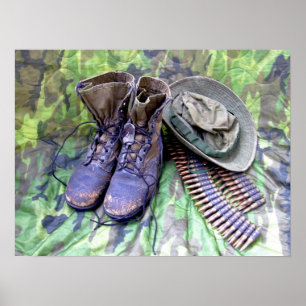 Combat boots poster