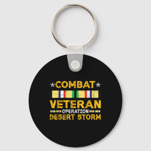 Combat Desert Storm Veteran Persian War Service Ri Key Ring