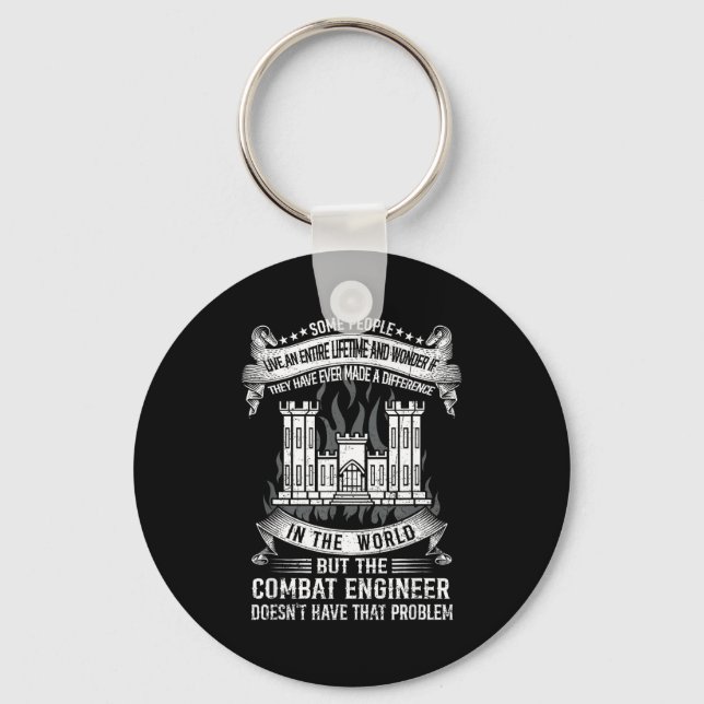 Combat engineer doesn't have that problem proud key ring (Front)