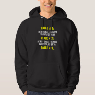 Combat Engineer Rules Combat Engineering Hoodie