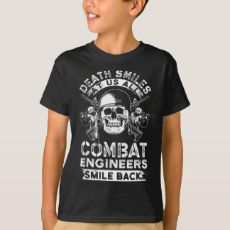 Combat Engineer Smiles USA Military Sapper T-Shirt