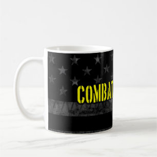 Combat Engineer Subdued American Flag Coffee Mug