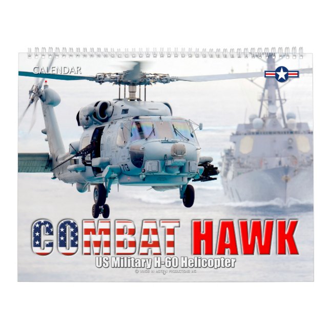 COMBAT HAWK - US Military H-60 Helicopter Calendar (Cover)