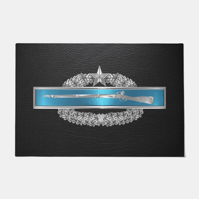 Combat Infantry Badge CIB  Doormat (Front)