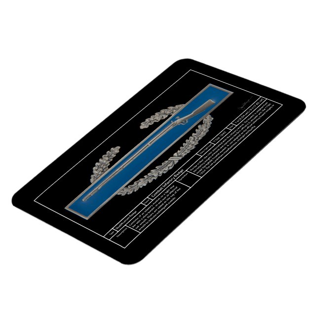 Combat Infantry Badge Technical Magnet (Left Side)