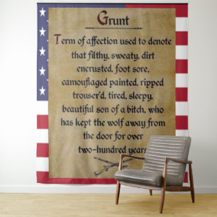 COMBAT INFANTRYMAN aka "GRUNT" Tapestry